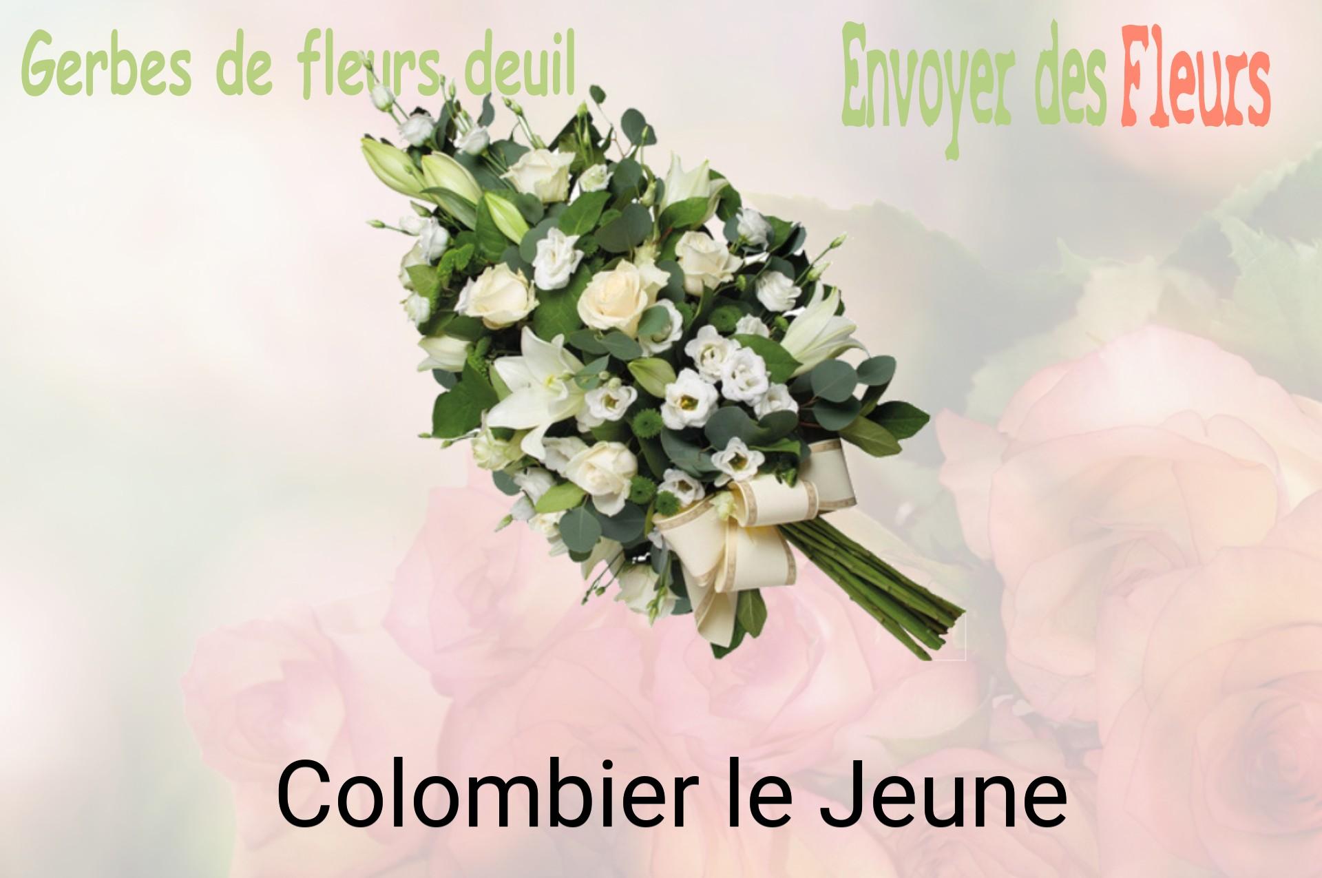 Gerbe de fleurs de deuil livrée à Colombier-le-Jeune